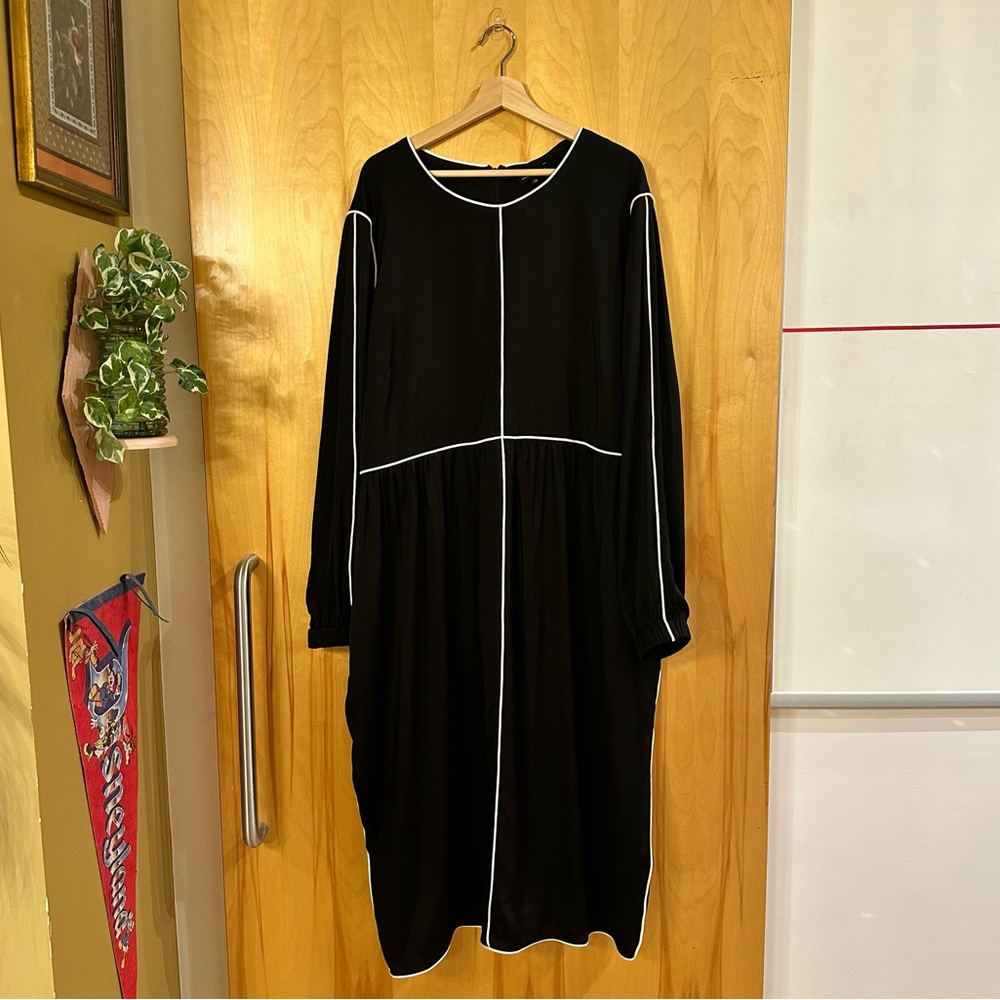 Universal Standard Arga Outline Dress Black & White sz 2XL